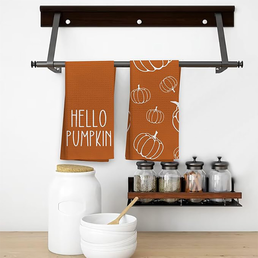 Add a Touch of Seasonal Charm with OHSUL Fall Kitchen Towels